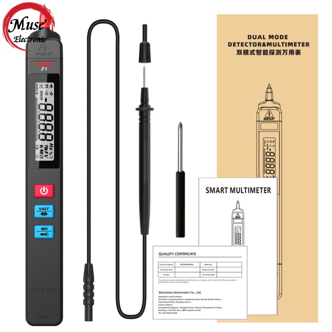 Bút Thử Điện BSIDE Z1 Thông Minh Hiển Thị Đèn Pin 7 Chế Độ Báo Thức