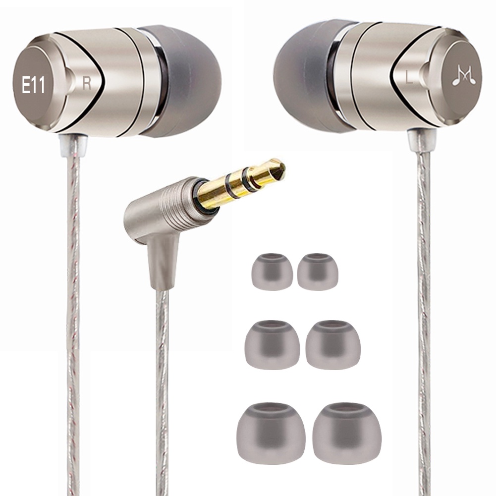 Tai Nghe Nhét Tai SoundMAGIC E11 Chống Ồn Có Dây Màu Đen