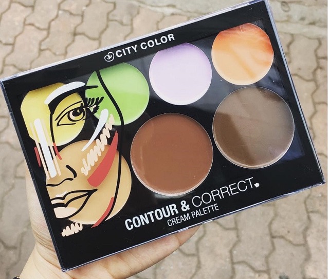Bảng kem che khuyết điểm tạo khối 7 ô City color