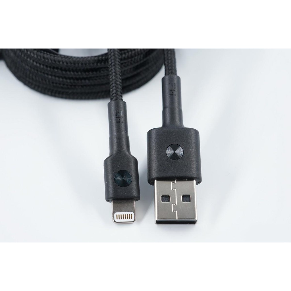 Cáp ZMI USB Lightning AL823- ( Đen ) Chuẩn MFI (30cm) ( hỗ trợ IPhone , IPad , IPod )