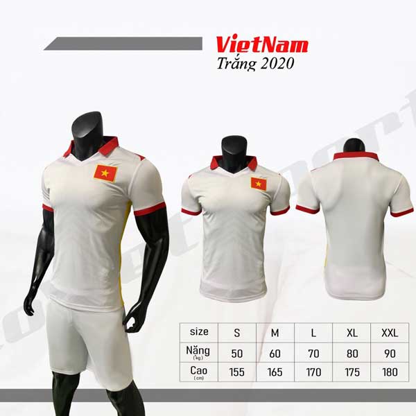 Đồ Đá Banh Đội Tuyển Việt Nam 2020-2021- In Tên Số Theo Yêu Cầu - ViKi Sport