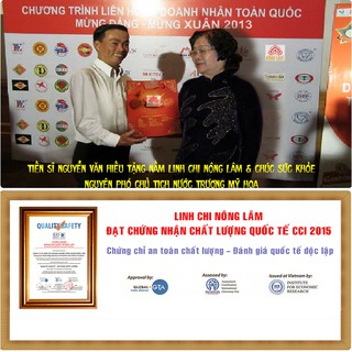 Nấm linh chi Nông Lâm (Loại cao cấp xắt lát)