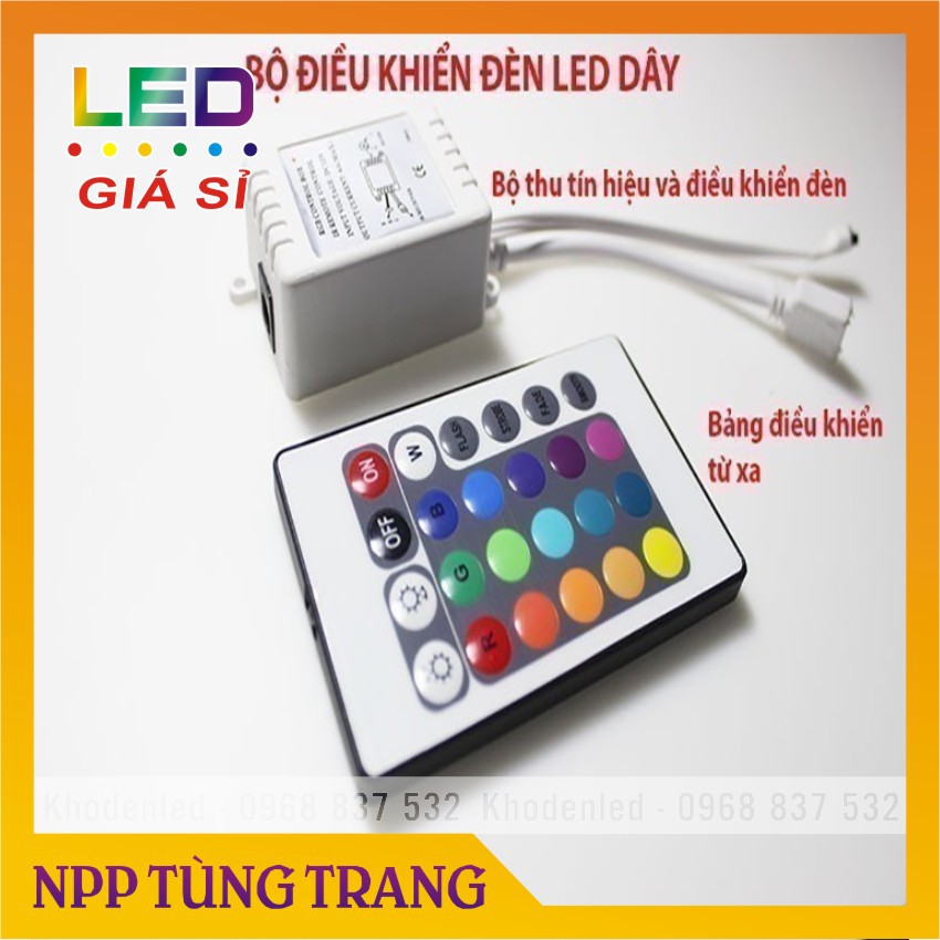 Cuộn LED dán 5M - 7 màu RGB dùng điều khiển | BigBuy360 - bigbuy360.vn