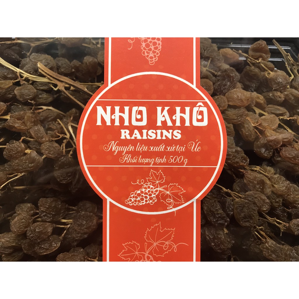 Nho khô Sultanas Úc 500g
