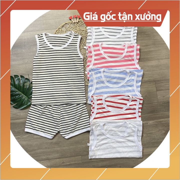 ❤️Bộ Quần Áo Ba Lỗ❤️ Chất Cotton Thấm Hút Mồ Hôi Cho Bé. Bộ sát nách bé trai bé gái , Loại Cao Cấp 7kg-13kg