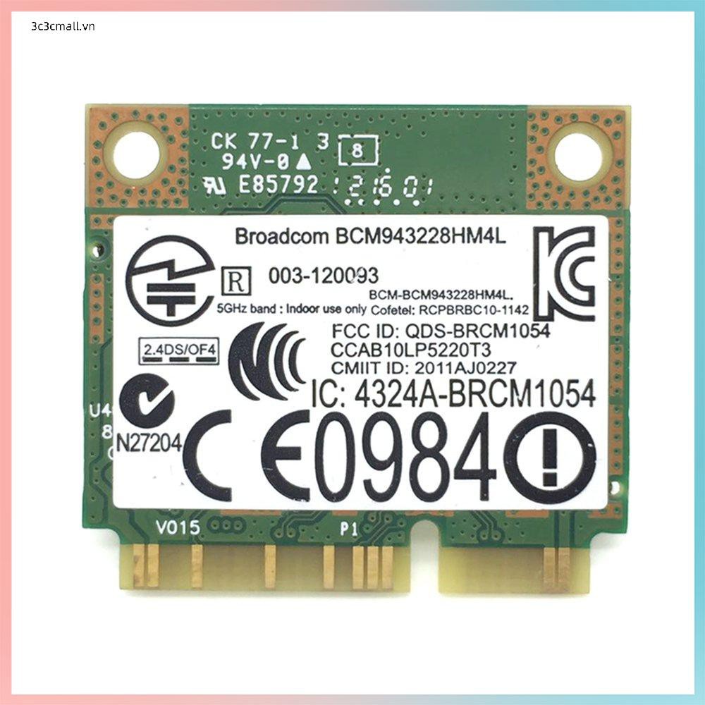 ✨chất lượng cao✨Dual Band 300Mbps BCM943228HMB 4.0 802.11a/b/g/n Wifi Card Half Mini PCI-E | WebRaoVat - webraovat.net.vn