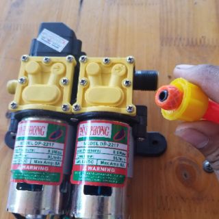 MÁY RỬA XE  mini 12V bơm áp LỰC ĐÔI Đỉnh Phong