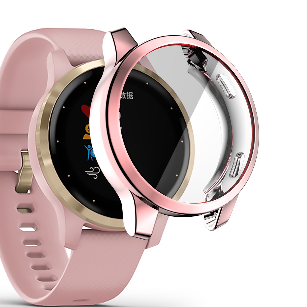 Ốp Bảo Vệ Bằng TPU Mềm Mạ Viền Cho Garmin Venu 2 / 2S Garmin Vivoactive 4S / 4