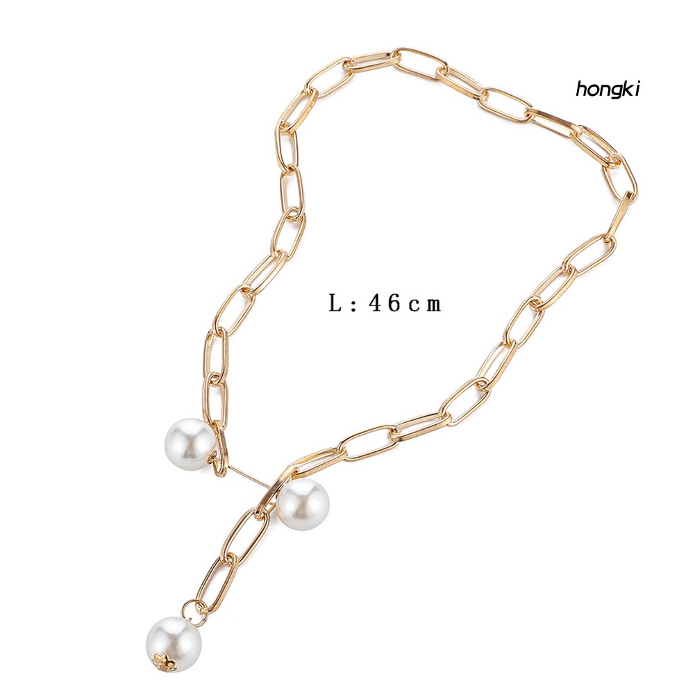 vòng cổ Hợp Kim Đính Ngọc Trai Nhân Tạo Thời Trang Cho Nữ