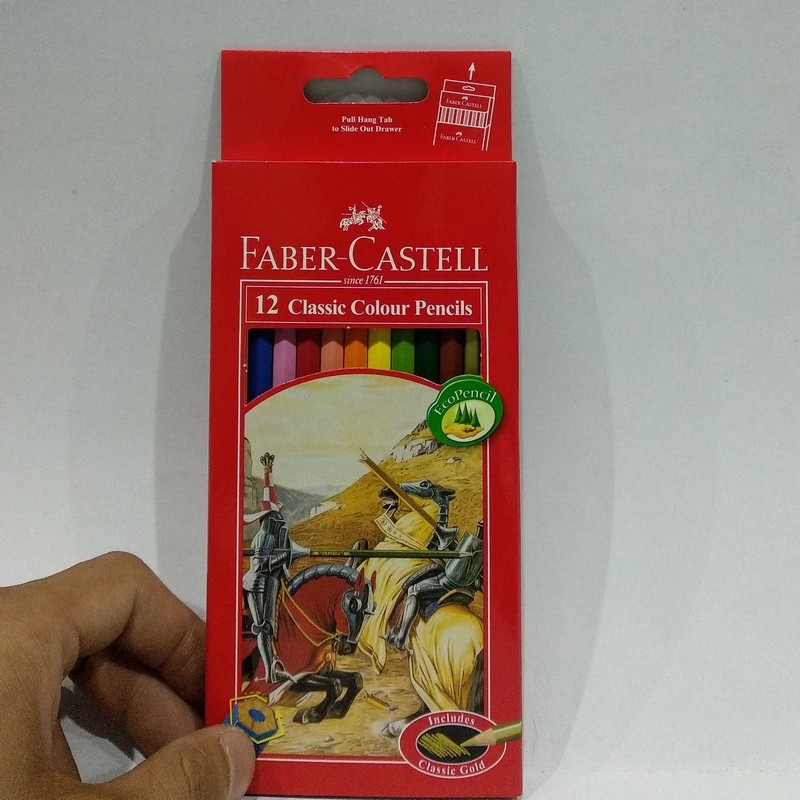 Chì Màu Dài Classic Knight Faber Castell 12 Màu