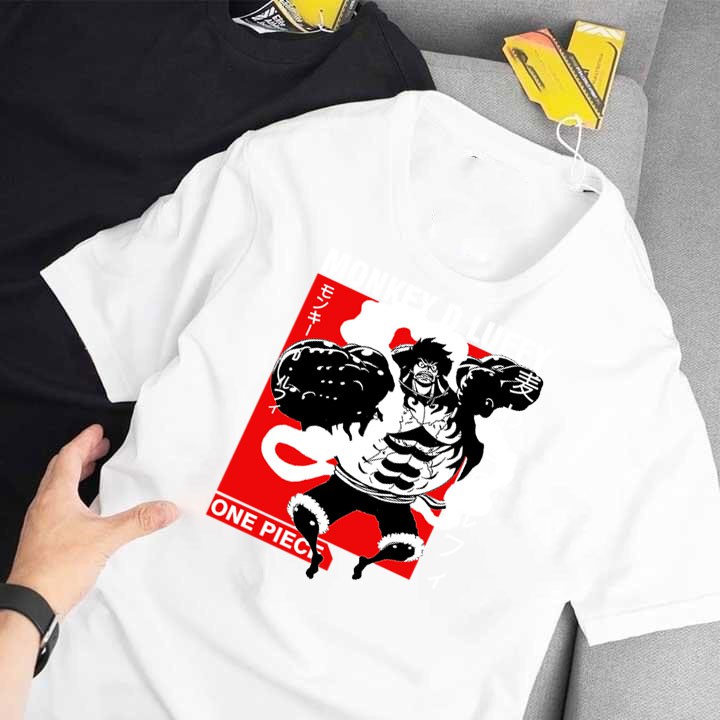 ÁO PHÔNG UNISEX Luffy - One Piece - ĐẢO HẢI TẶC-MŨ RƠM GIÁ RẺ HƠN NGƯỜI YÊU CŨCÓ ĐỦ SIZE IN HÌNH HOẠT HÌNH CỰC - 120643