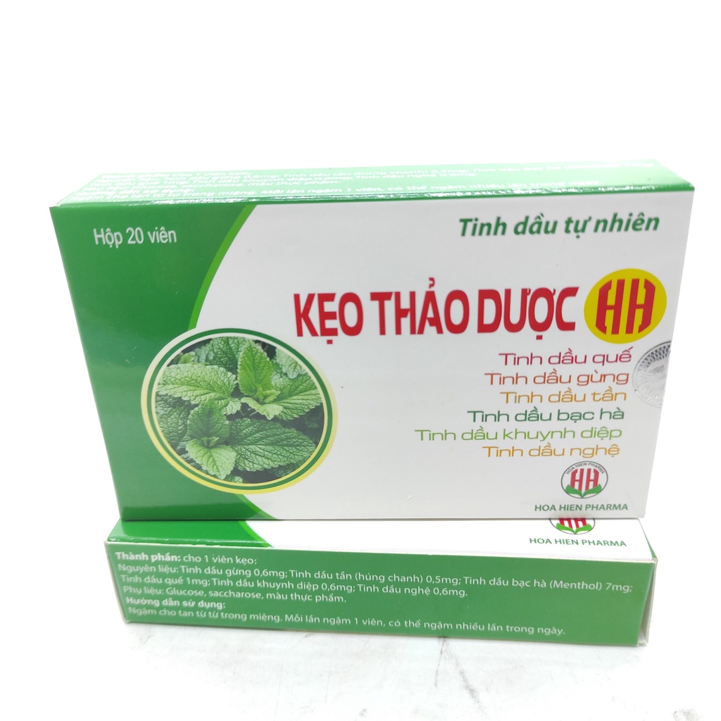 Kẹo Thảo Dược HH - Dùng Cho Người Ho Gió, Ho Khan, Ho Do Cảm Lạnh