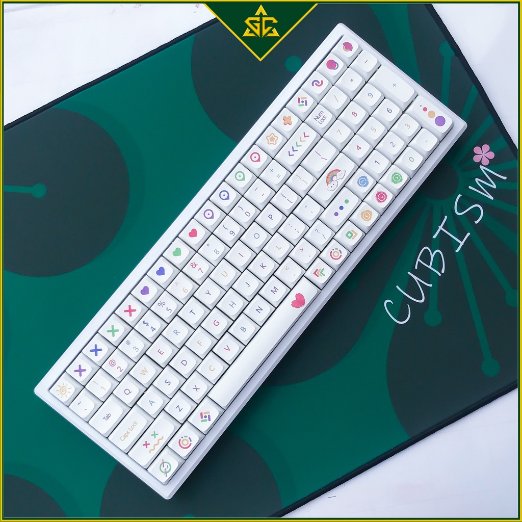 Keycap Cầu Vồng 140 nút bàn phím cơ THICK PBT XDA PROFILE