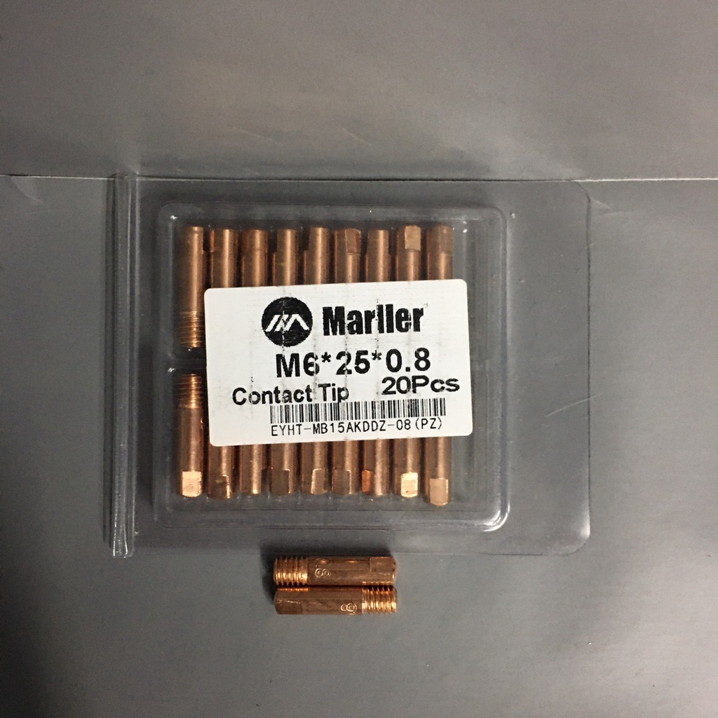 Bép Hàn MIG 15AK Size M6x25x0.8mm - 1.0mm-1.2mm -