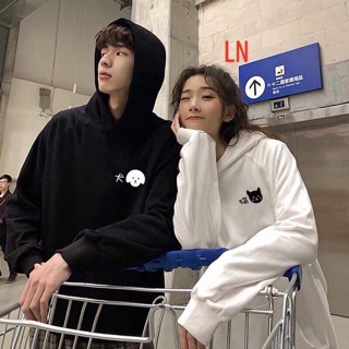Áo đôi hodie mèo chó LN08