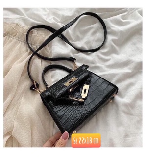 ☘️Túi xách nữ da rắn size 18