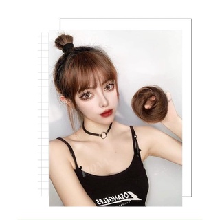 búi cột thẳng tóc giả