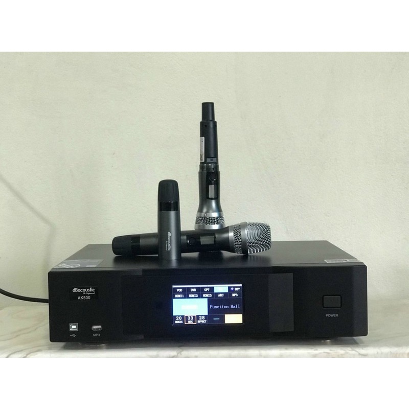 Amply liền vang liền micro không dây dBacoustic AK500