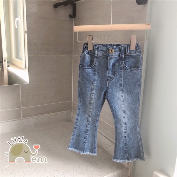 Quân jean ống vẩy đôi cho mẹ và bé