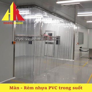 Rèm Nhựa PVC Trong Suốt Ngăn Lạnh Điều Hoà (Sản Xuất Theo Kích Thước Yêu Cầu), Rèm Ngăn Lạnh Giá Rẻ, Rèm Nhựa Trong Suốt