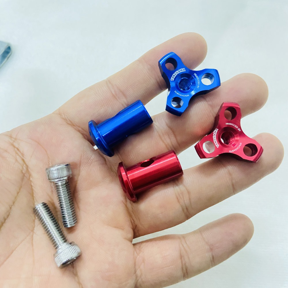 Ốc tăng xỏ thắng xe máy, ốc tăng chỉnh thắng đùm xe máy độ màu độc đáo