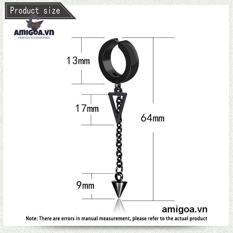 ✨✨Nhẫn Inox Nam Bộ Bông Tai Đeo Chéo Dây Chuyền Nam Tròn Và Bông Tai Nữ Đục Lỗ
