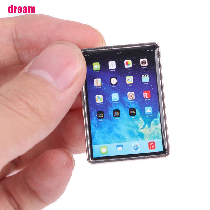 Mô Hình Máy Tính Bảng Mini Tỉ Lệ 1: 12 Trang Trí Nhà Búp Bê