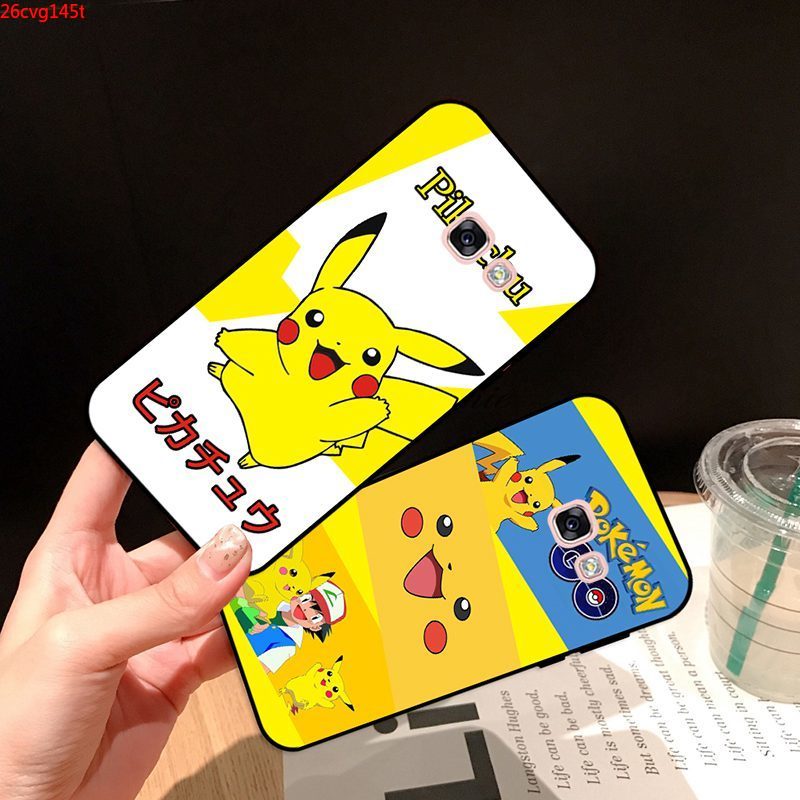 Samsung J2 J3 J5 J7 Prime Pro A2 Core Plus Duo 2015 2016 2017 2018 Pikachu-4 Silicon Case Cover