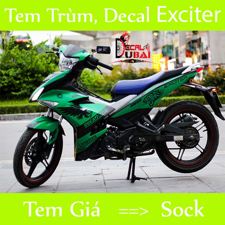 Tem Trùm Xe Exciter 150 Ex ( mẫu mới )