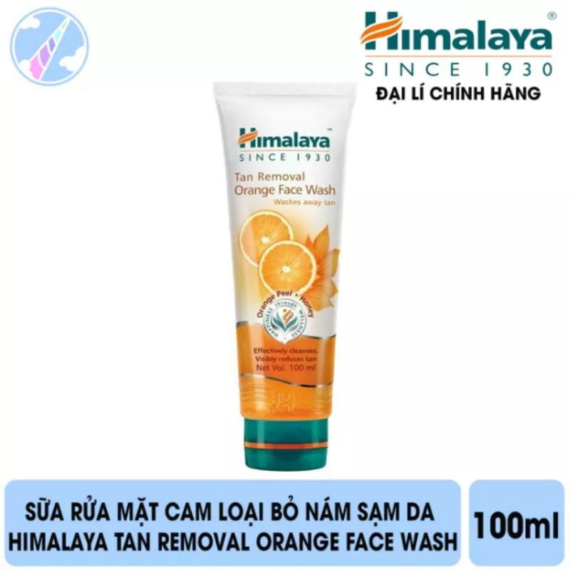 🌾🌾 Sữa rửa mặt CAM & MẬT ONG giảm NÁM, SẠM DA _ Himalya Tan Removal Orange Face Wash 100ml 🌾🌾