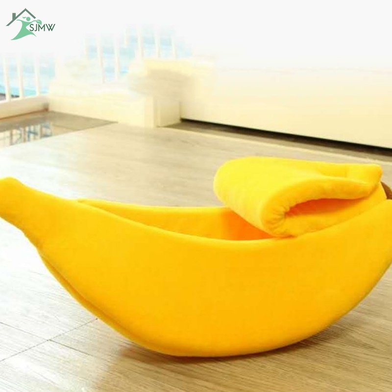 Giường Ngủ Mềm Mại Hình Quả Chuối Dễ Thương Dành Cho Mèo/Mèo/Thú Cưng