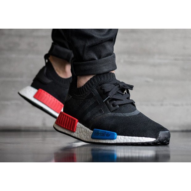 GIÀY THỂ THAO NMD Runner PK BLACK WHITE RED BLUE SNEAKER HOT | BigBuy360 - bigbuy360.vn