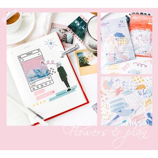 Hình dán trang trí Sticker MO Card, bộ 40 miếng