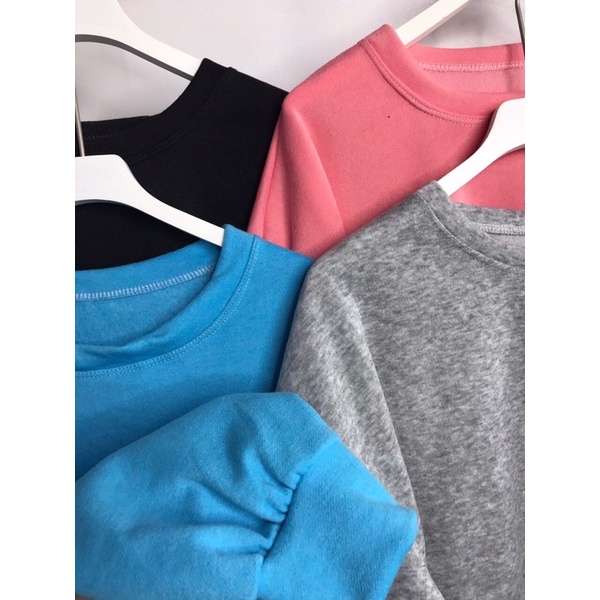 Áo Nỉ Xẻ Tà Full 5 Màu Siêu Xinh Chất Nỉ Mềm Đẹp Hàng Bao Shop Loại 1