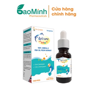 Avisure DHA drops smart kid lọ 20ml giúp bé mắt sáng thông minh