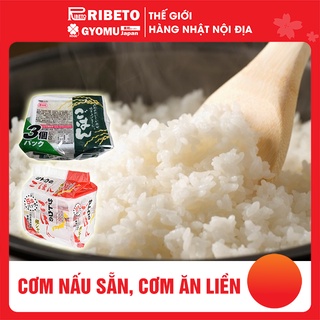 Cơm nấu sẵn , Cơm ăn liền ( túi 3 phần và 5 phần ) - hàng nội địa Nhật Bản