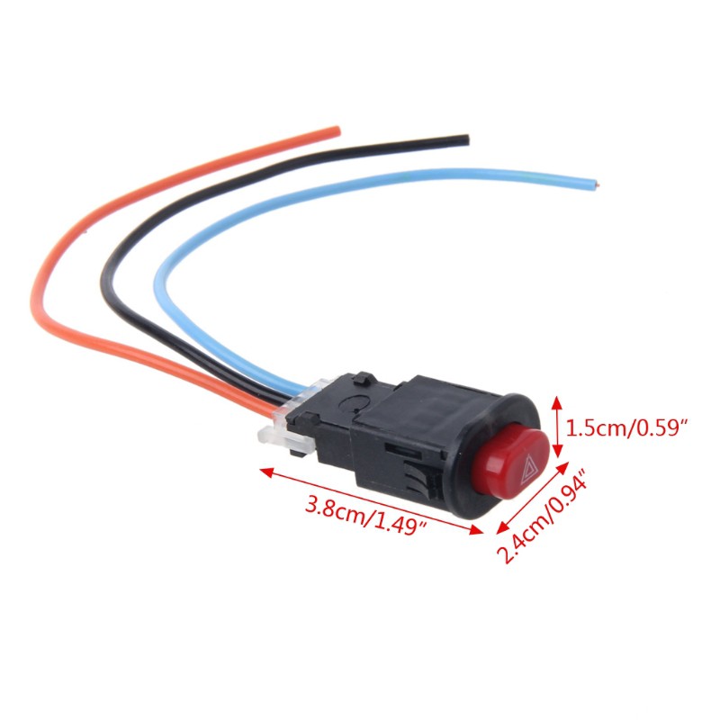 Công Tắc Đèn Tín Hiệu Khẩn Cấp Nối 3 Dây Thiết Kế Nhỏ Gọn Chất Lượng Tốt Cho Xe Mô Tô