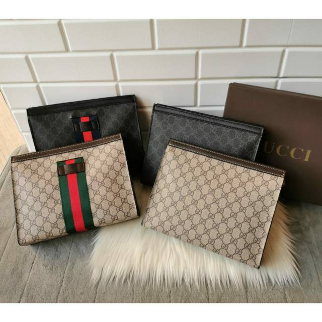 Ví Cầm Tay Gucci Chất Lượng Cao Cho Nam Nữ