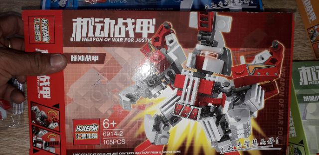 Lắp ráp LegoGundam siêu nhân Mobile Armor 6914 rất đẹp