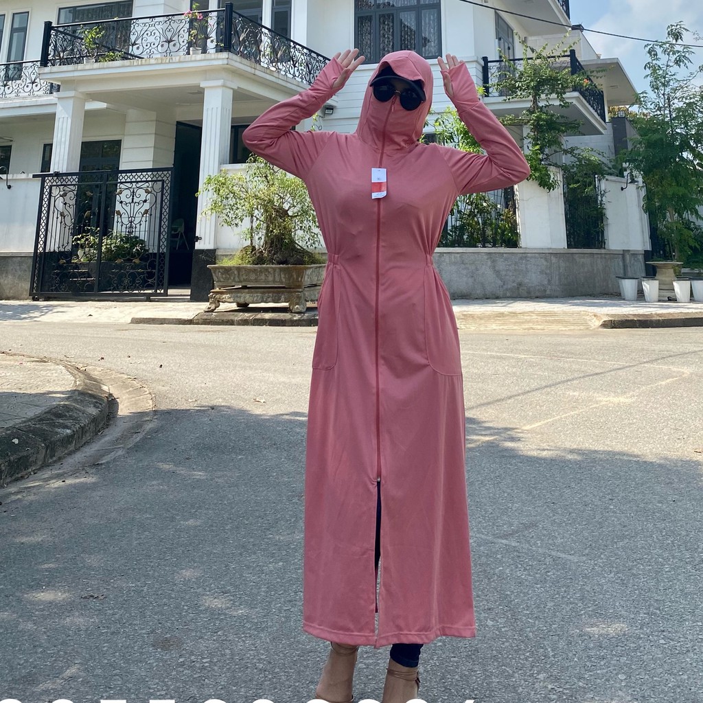 Áo Choàng Chống Nắng Nữ BG Thông Hơi Chống Tia UV Cao Cấp Chất Dày Cực Mát Freesize | BigBuy360 - bigbuy360.vn