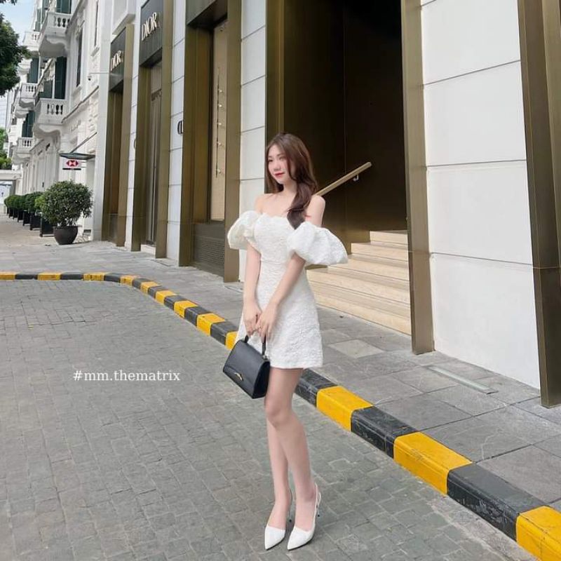 💢💢Váy trễ vai gấm hot hittt💯💯💯