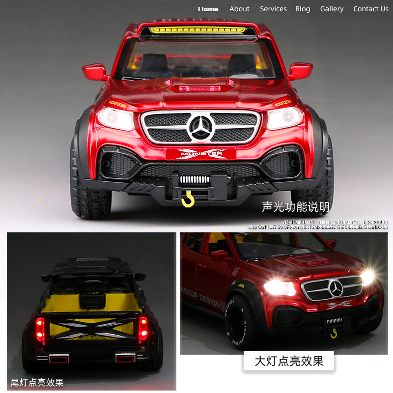 MERCEDES X-Class6X6 lỗi mô phỏng xe mô hình