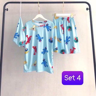 Set bộ cartoon 3 món unisex