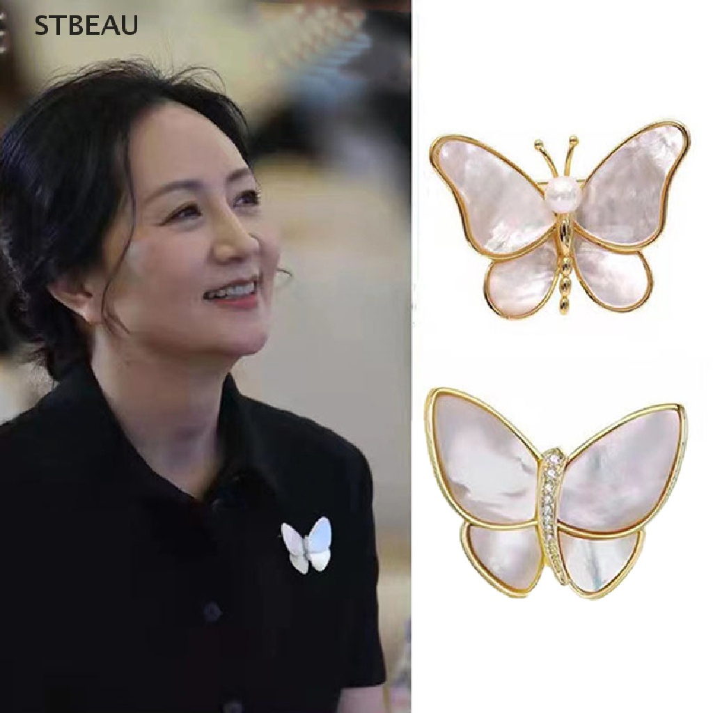 Ghim Cài Áo Hình Bươm Bướm Đính Đá Sang Trọng