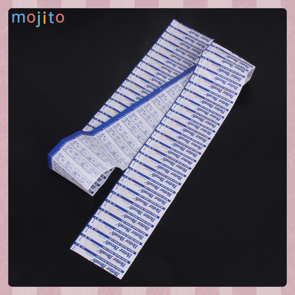MOJITO 50pcs Better Breath Nasal Strips Stop Snoring Health Care Nasal Patch