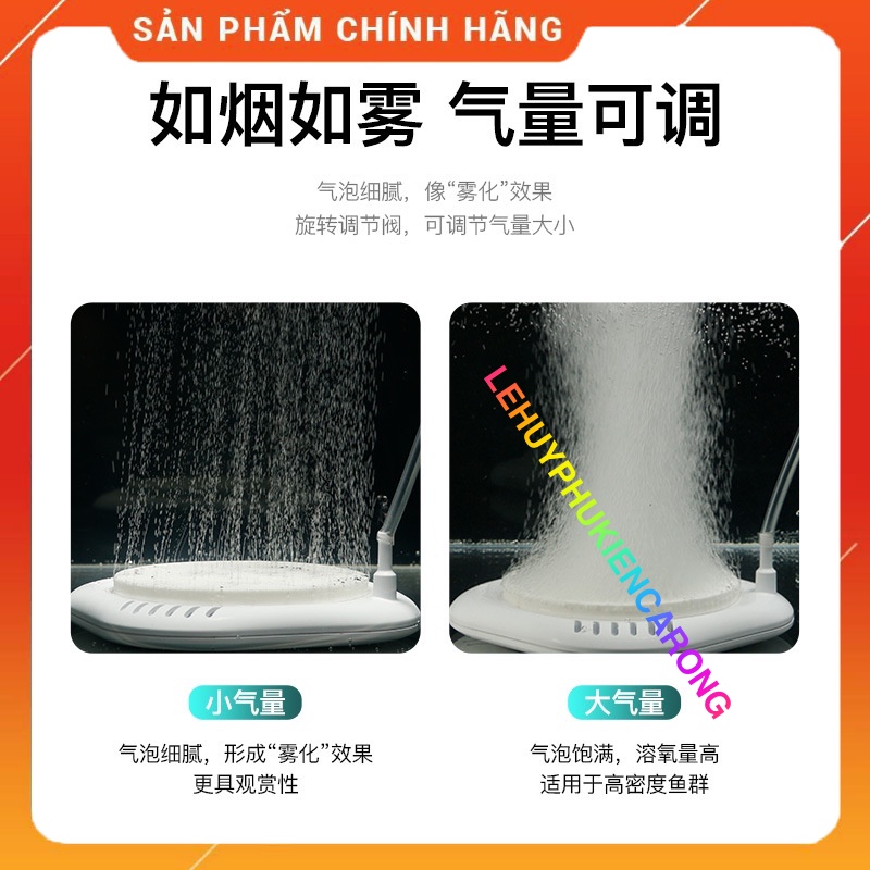 Sủi Oxy Siêu Mịn Dành Cho Hồ Cá Cảnh, Đĩa Sủi Nano Cao Cấp