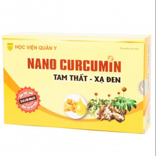 Chính hãng Nano Curcumin Tam Thất Xạ Đen Học viện Quân Y