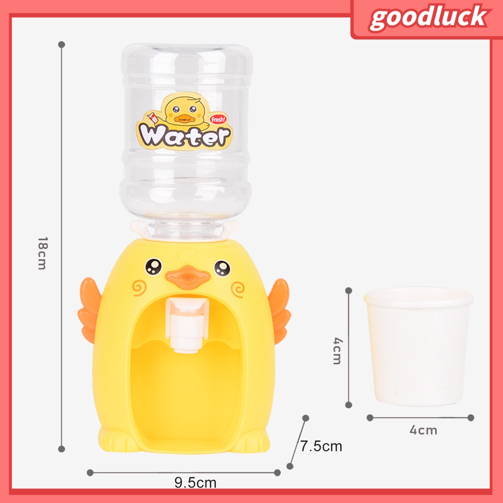 Bình uống nước hình vịt con DIY nhiều màu sắc dành cho nhà búp bê