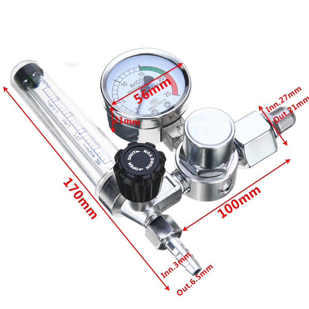 Đồng hồ đo áp suất khí CO2 dùng trong lĩnh vực hàn điện