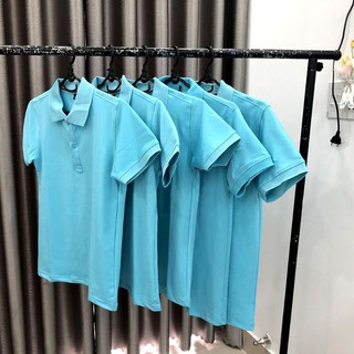 ÁO THUN CÁ SẤU 4 CHIỀU NAM,NỮ MÀU XANH NGỌC GIÁ RẺ